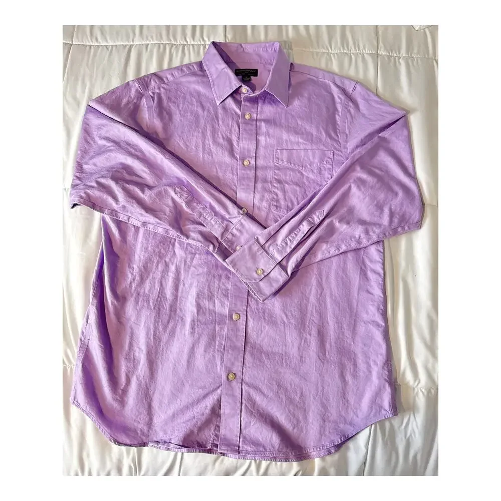 Banana Republic Men’s XL Lavender Slim Fit Non-Iron Dress Shirt